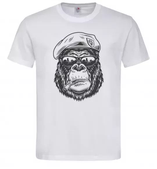 Чоловіча футболка Gorilla sunglasses Білий фото