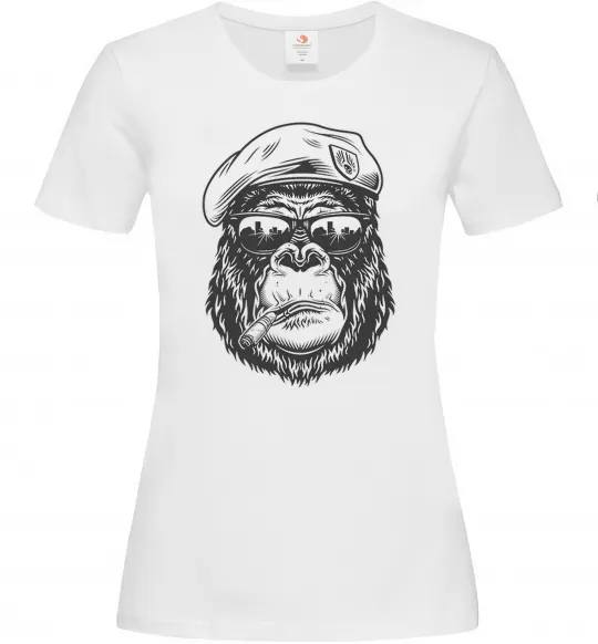 Женская футболка Gorilla sunglasses Белый фото