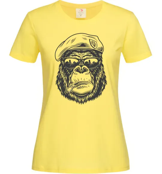 Женская футболка Gorilla sunglasses Лимонный фото