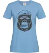 Женская футболка Gorilla sunglasses Голубой Женская футболка Gorilla sunglasses Голубой фото