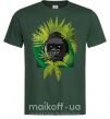 Чоловіча футболка Gorilla in the woods Темно-зелений фото