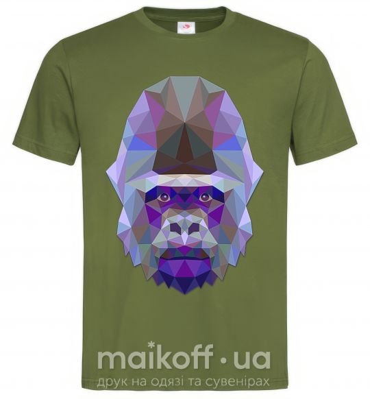 Мужская футболка Gorilla triangle Оливковый фото