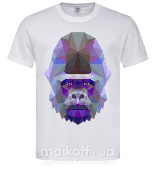 Чоловіча футболка Gorilla triangle Білий фото