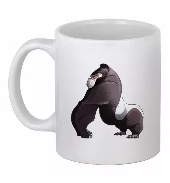 Чашка керамическая Big gorilla Белый фото