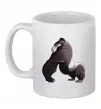 Чашка керамическая Big gorilla Белый фото