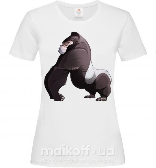 Женская футболка Big gorilla Белый фото