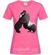 Женская футболка Big gorilla Ярко-розовый фото