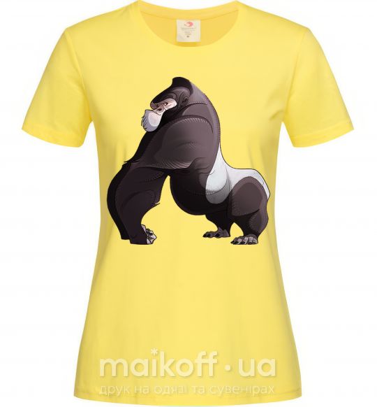 Женская футболка Big gorilla Лимонный фото
