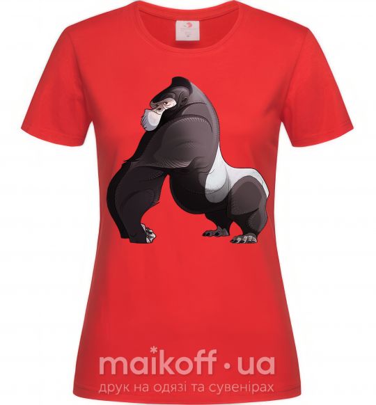 Женская футболка Big gorilla Красный фото