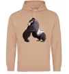 Мужская толстовка (худи) Big gorilla Песочный Мужская толстовка (худи) Big gorilla Песочный фото