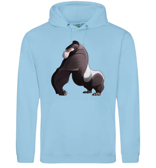Чоловіча толстовка (худі) Big gorilla Блакитний фото