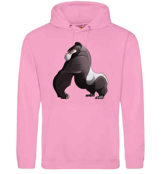 Женская толстовка (худи) Big gorilla Розовый фото