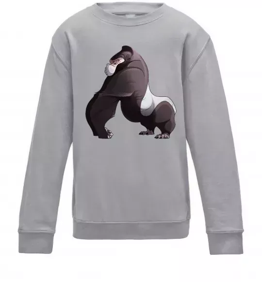 Детский Свитшот Big gorilla Серый меланж фото