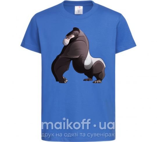 Дитяча футболка Big gorilla Яскраво-синій фото