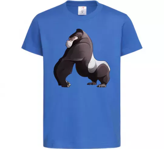 Детская футболка Big gorilla Ярко-синий фото