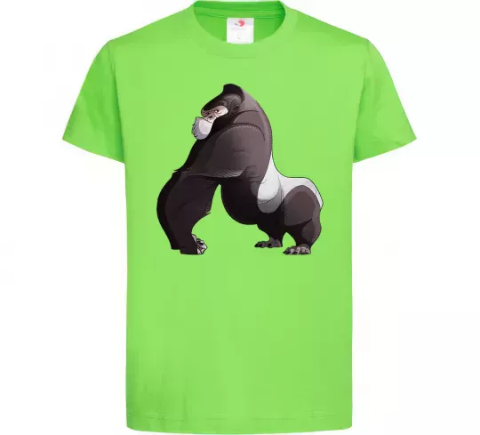 Детская футболка Big gorilla Лаймовый фото