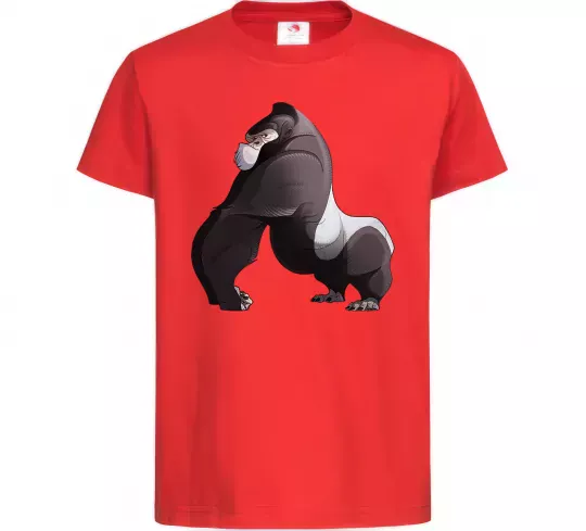 Детская футболка Big gorilla Красный фото