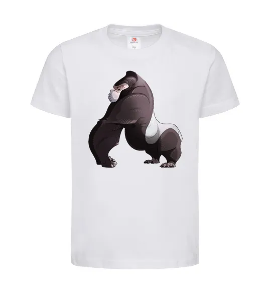 Детская футболка Big gorilla Белый фото
