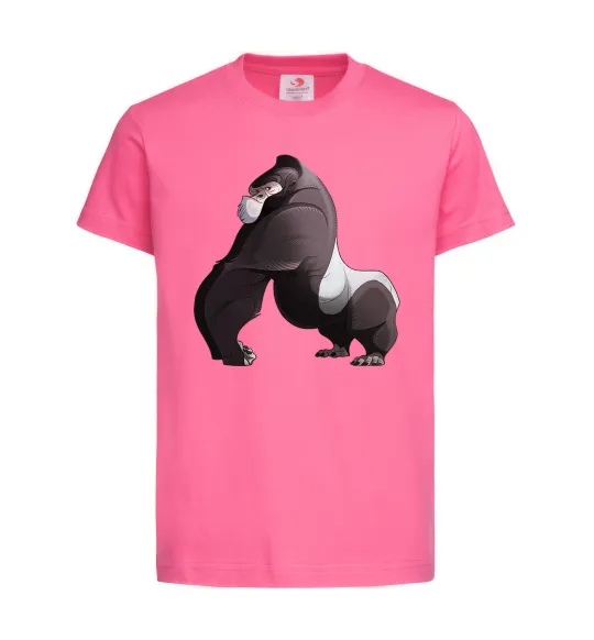 Детская футболка Big gorilla Ярко-розовый фото