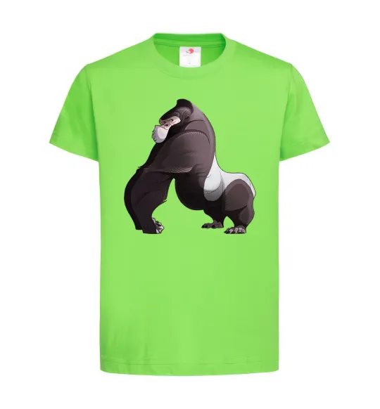 Детская футболка Big gorilla Лаймовый фото