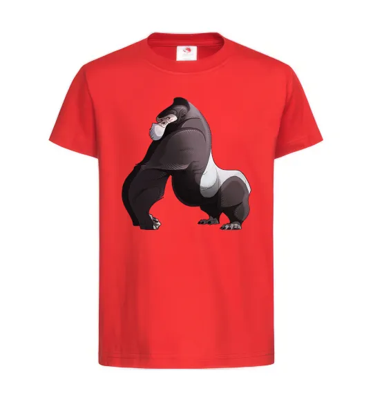 Детская футболка Big gorilla Красный фото