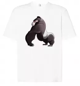 Футболка Оверсайз Swag gorilla Белый фото