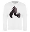 Світшот Big gorilla Білий фото