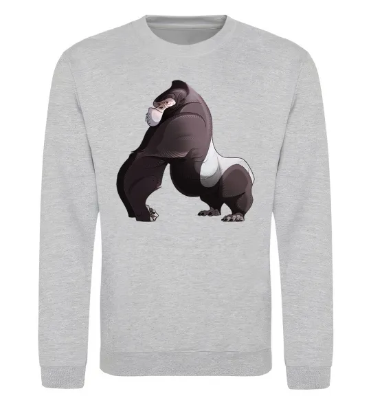 Світшот Big gorilla Сірий меланж фото