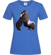 Жіноча футболка Big gorilla Яскраво-синій Жіноча футболка Big gorilla Яскраво-синій фото