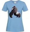 Жіноча футболка Big gorilla Блакитний Жіноча футболка Big gorilla Блакитний фото