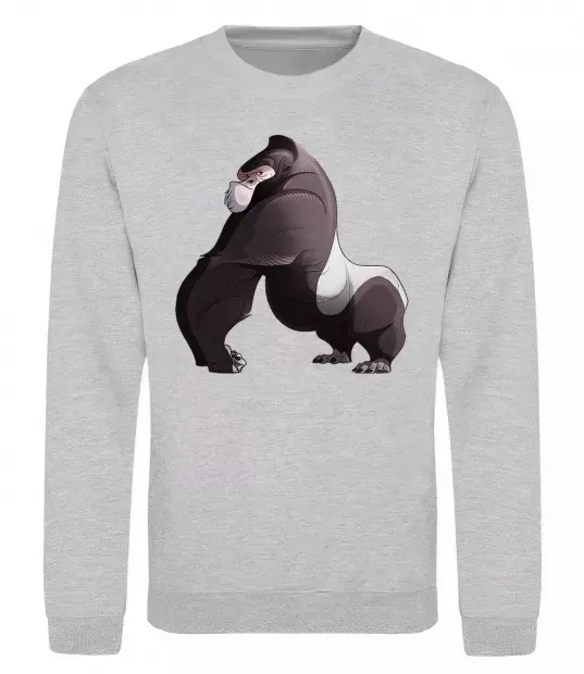 Свитшот Big gorilla Серый меланж фото
