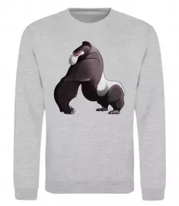 Свитшот Big gorilla Серый меланж фото