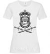 Женская футболка Горилла с мечами Белый фото