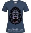 Жіноча футболка Screaming gorilla Темно-синій фото
