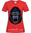 Жіноча футболка Screaming gorilla Червоний фото