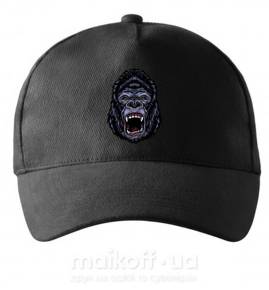 Кепка Screaming gorilla Чорний фото