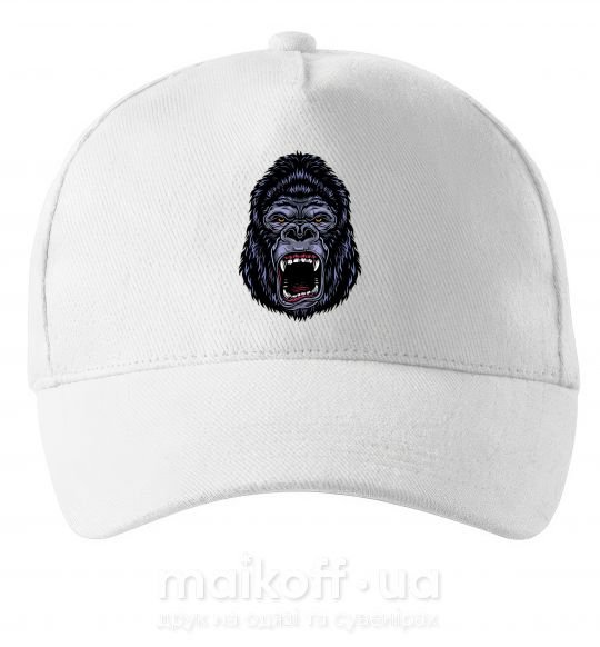 Кепка Screaming gorilla Білий фото