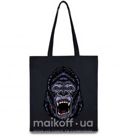 Еко-сумка Screaming gorilla Чорний фото