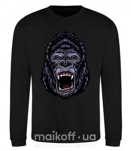 Свитшот Screaming gorilla Черный фото
