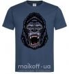 Мужская футболка Screaming gorilla Темно-синий фото