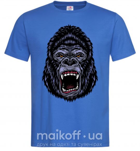 Чоловіча футболка Screaming gorilla Яскраво-синій фото