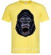 Мужская футболка Screaming gorilla Лимонный фото