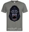 Чоловіча футболка Screaming gorilla Графіт фото