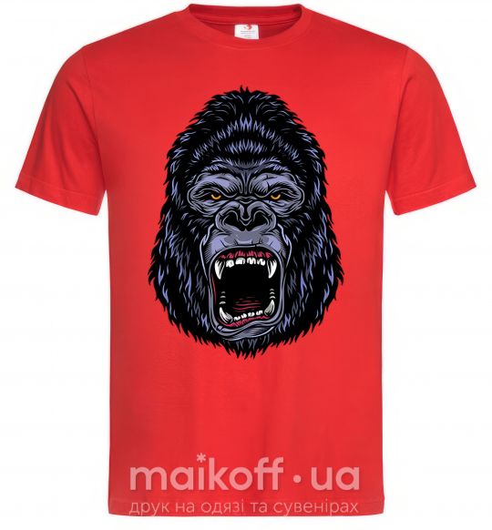 Чоловіча футболка Screaming gorilla Червоний фото
