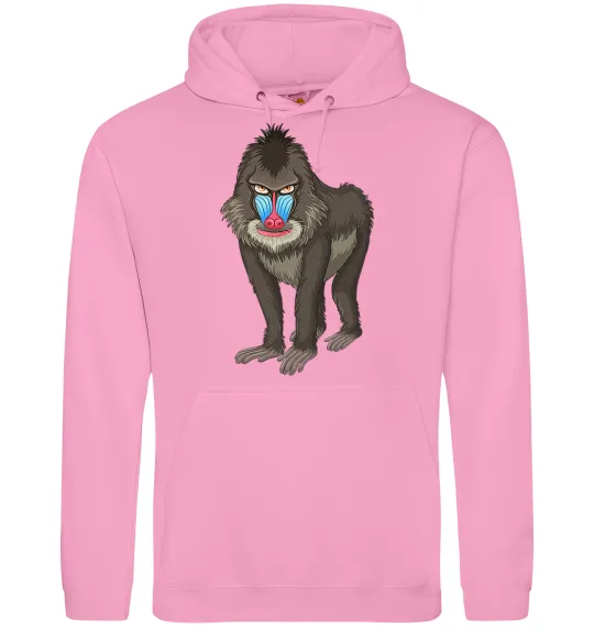 Чоловіча толстовка (худі) Хитра мавпа Рожевий фото