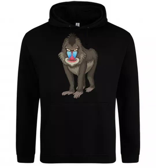 Мужская толстовка (худи) Хитра мавпа Черный фото