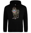 Мужская толстовка (худи) Хитра мавпа Черный фото