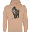Мужская толстовка (худи) Хитра мавпа Песочный фото