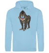 Чоловіча толстовка (худі) Хитра мавпа Блакитний фото