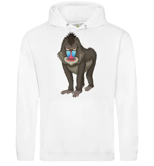 Женская толстовка (худи) Хитра мавпа Белый фото